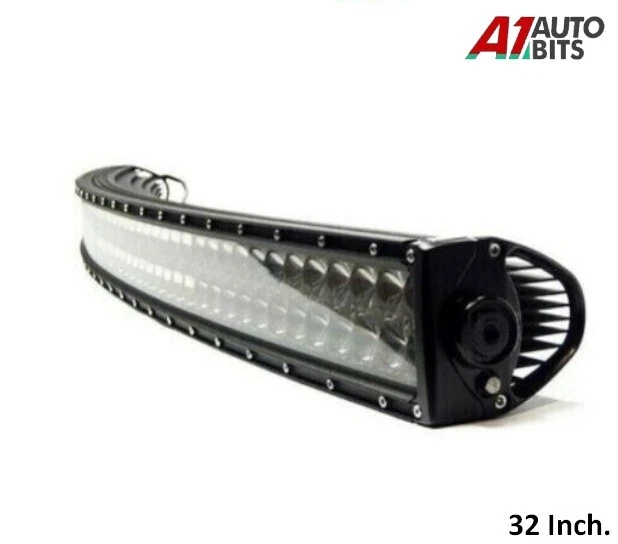 Barra LED Curva 107cm 540W + Fari LED 10cm Per Fuoristrada, Auto, Camion - Impermeabile IP67, Facile Montaggio
