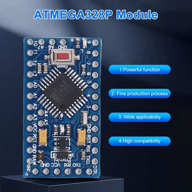 PRO MINI 328 ATMEGA328 Module 5V 16MHz ATMEGA328P Development Board for ...