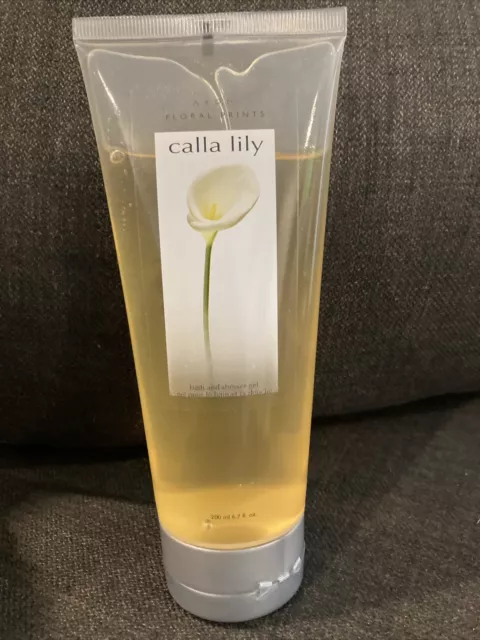 Gel de baño y ducha Avon estampados florales Calla lirio 200 ml 6,7 fl.
