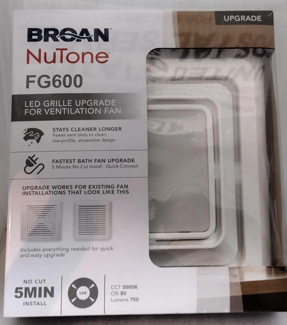 BROAN NUTONE FG600 L.e.d. Grille Upgrade For Ventilation Fans ...