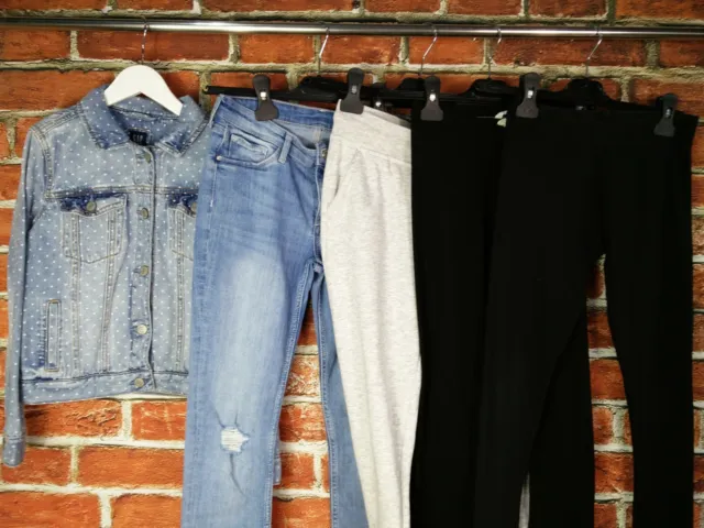 Girls Bundle Age 10-11 Years Gap H&M George Jacket Jeans Joggers Denim Set 146Cm