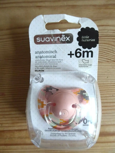 Nuevo = suavinex - Chupete artístico silicona en DOSIS luxuries + 6m / anatómico