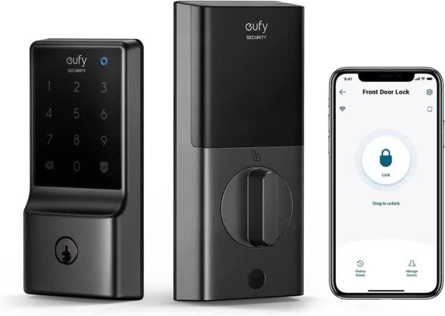 eufy Security Smart Lock 5-in-1 Keyless Entry Door Lock Built-in WiFi Deadbolt