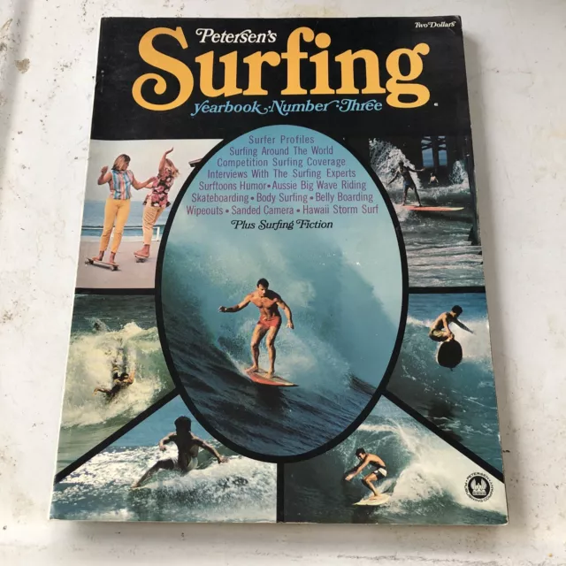Vintage surfing yearbook 1966 surfer magazine book number 3 surfboard longboard Vintage surfing yearbook 1966 surfer magazine book number 3 surfboard longboard