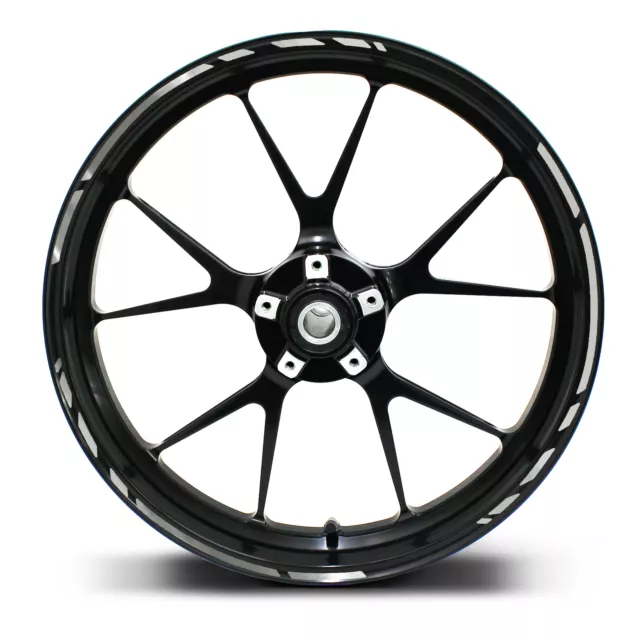 Rim Autocollants Vitesse Argent Moto Jante Étiquette Protection MR002