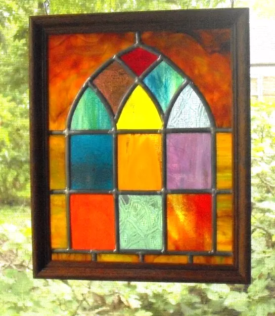 stained glass panel 8" x 10"