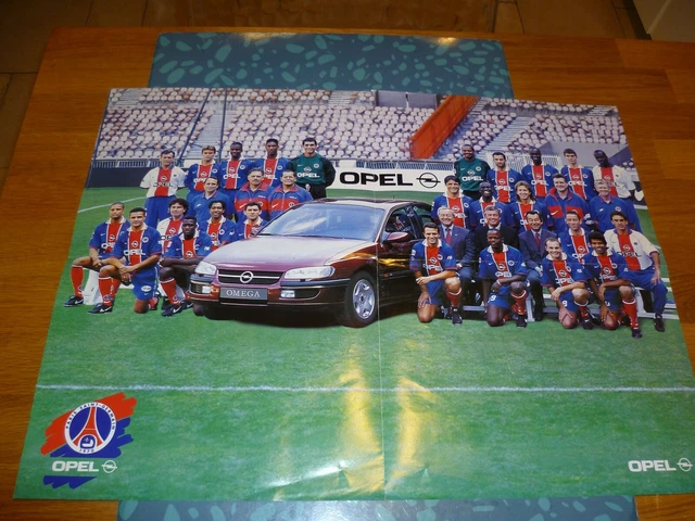 Affiche Équipe De France Euro 2000 – Poster Original Télé K7 – Très Bon état