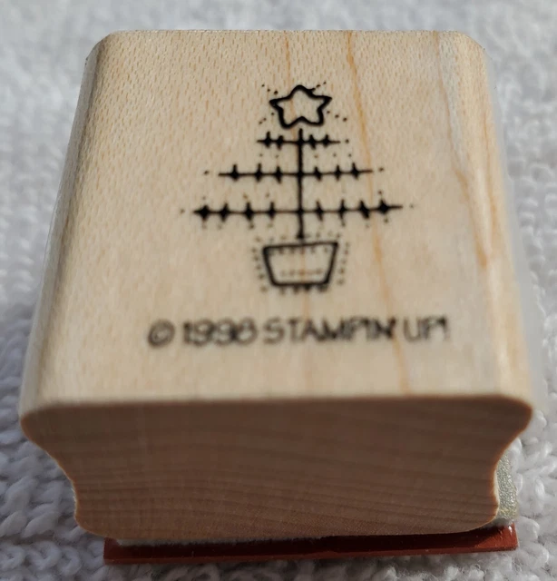 STAMPIN UP RUBBER Stamp Tree With A Star 1998 Stampin" Up 5.29 PicClick