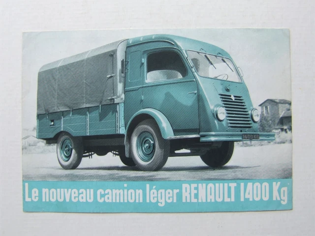 Catalogue, brochure, camion, truck, Renault utilitaire 1400 kg