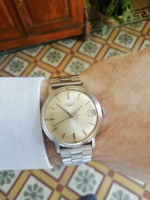 MAGNIFICO OROLOGIO LONGINES vintage elegante anni 70 raro EUR 280