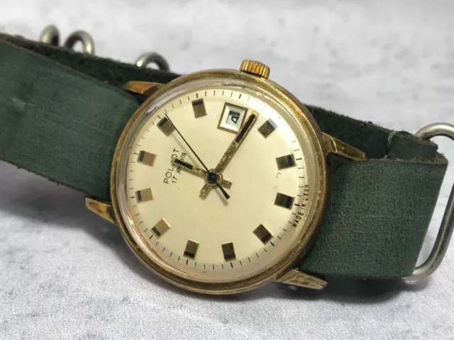 Vintage Poljot, Wristwatch,  stainless steel,  Soviet watches, Mechanical AU,