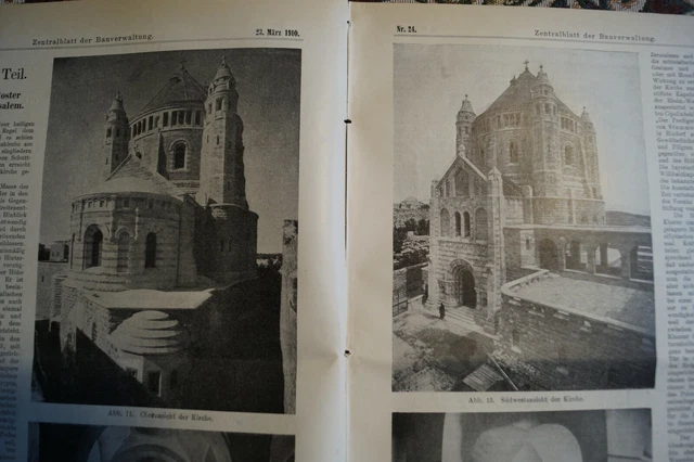 1910 Zentralblatt 22 / Palästina Jerusalem Marienkirche T 2 / Kolonien / Mainz