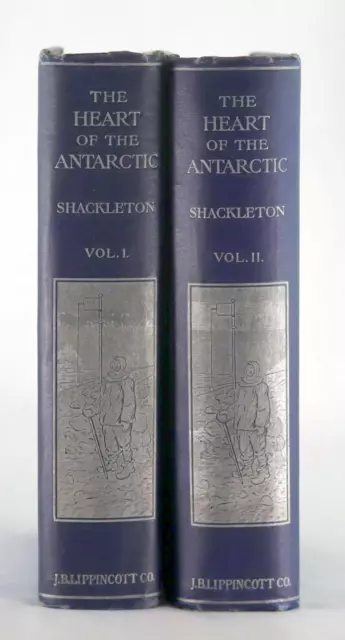 Ernest Shackleton 1st Ed 1909 The Heart Of The Antarctic British Expedition HC