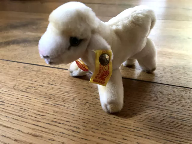 STEIFF SCHAF LAMM "Lamby" (Kuscheltier, Original) Knopf im Ohr/Fahne
