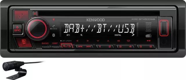 Autoradio CD/FM/DAB+/USB/Bluetooth KENWOOD KDC-BT450DAB