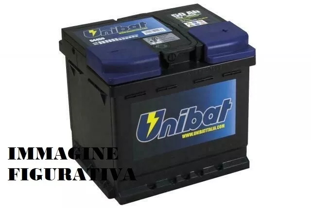 Batterie Unibat Voiture 50AH 12V Pour Lancia Delta 4WD Fiat Bravo 1.4 No Fiamm