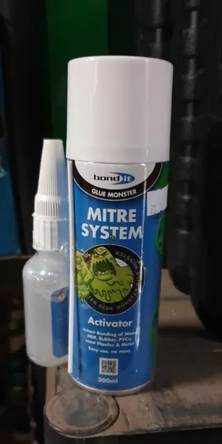 EVERBUILD MITRE FAST 50g SUPERGLUE & 200ML ACTIVATOR (SUPER GLUE BONDING KIT)