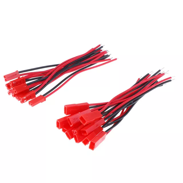 20PCS 2 PIN Connector Male Female JST Plug Cable 22 AWG Wire For RC`AJ