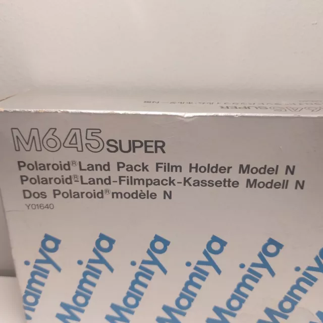 Mamiya M645Super Polaroid Supporto pellicola Land Pack modello N 2