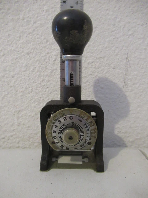 GBC Bates Numbering Machine  works