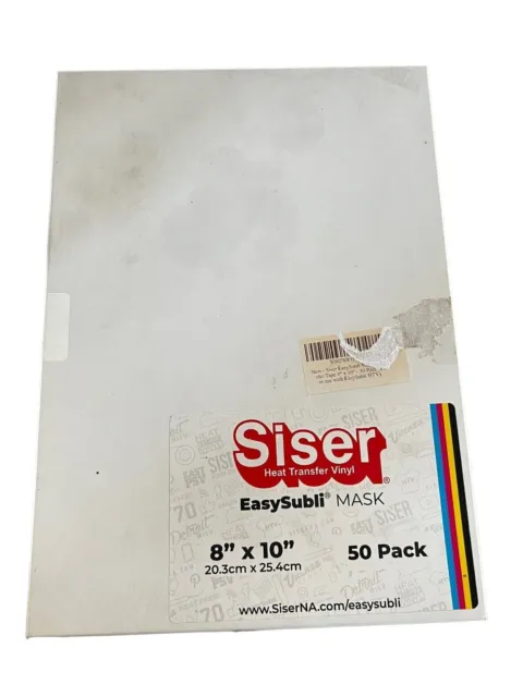 Siser EasySubli Heat Transfer Vinyl Sheets, 11 x 16.5, 5-50 Packs  Sublimation
