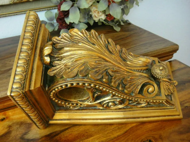 Wandkonsole Barock Gold Konsole Antik Luxus Wandregal Jugendstil Ablage Edel NEU 3