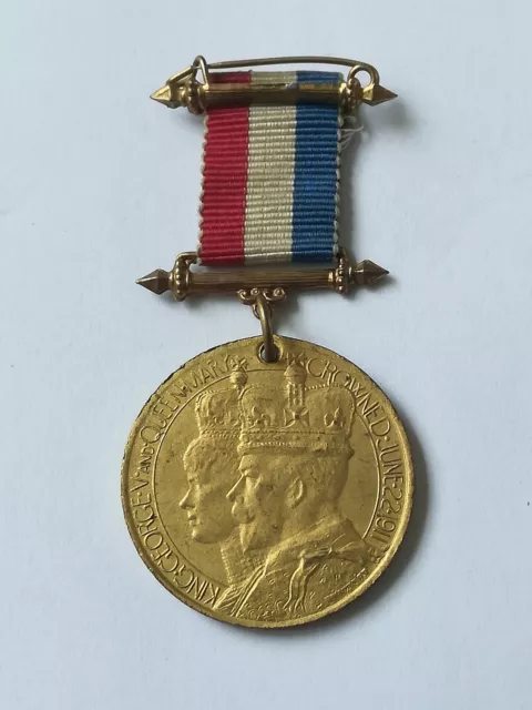 King George V 1911 Nottingham Coronation Celebration Medal.