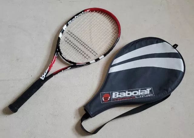 BABOLAT Pure Junior Tennis Racket Teamline Conquest With Bag Excellent Condition