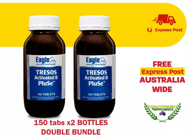 Eagle Tresos Activated B PluSe 150 tablets x2 (Exp 02/2025) ** EXPRESS POSTAGE**