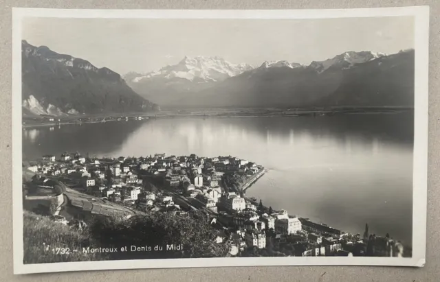 Montreux et Dents du Midi  * Mai 1927 * ungel. * Société Graphique Neuchatel