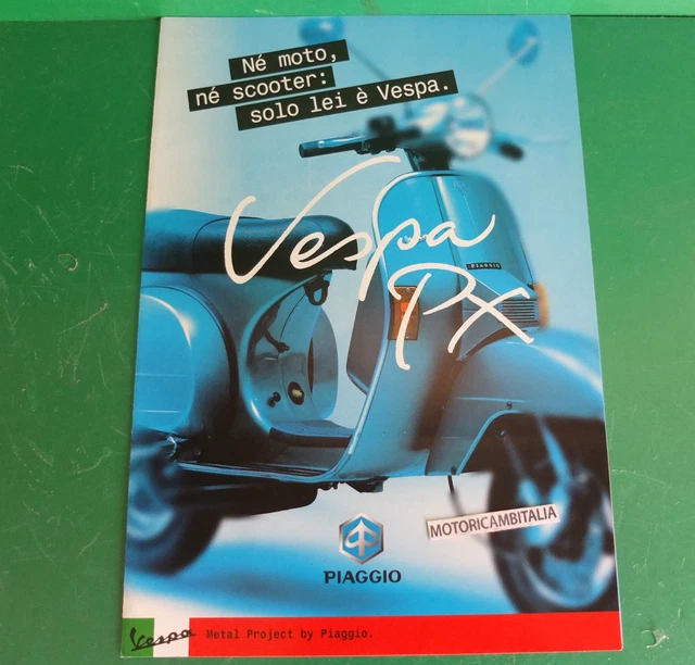 Per PIAGGIO VESPA PX 125 150 200 SCOOTER PUBBLICITA DEPLIANT CATALOGO BROCHURE