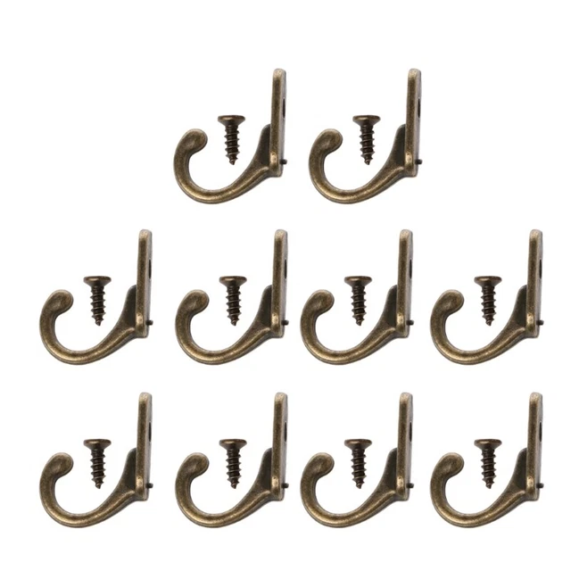 10Pcs Towel Hooks Coat Hanger for Key Holder Wall Mounted Entryway Hooks With