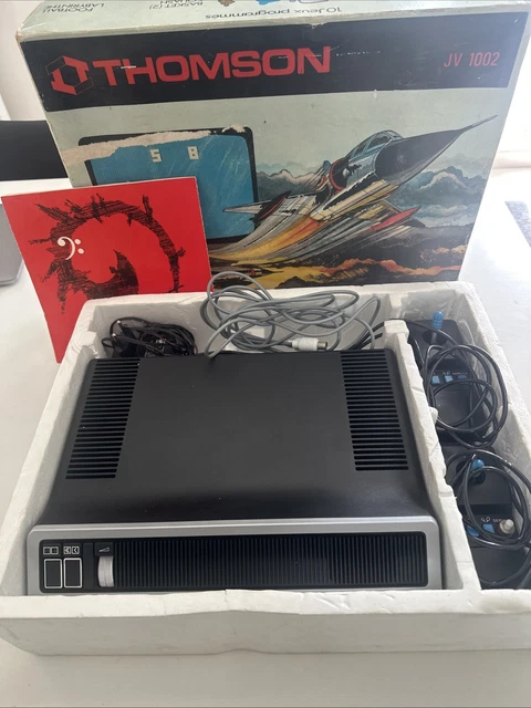 Console Vintage Thomson JV 1002 – Avec Boîte Et Notice, Complète Et Fonctionne TBE