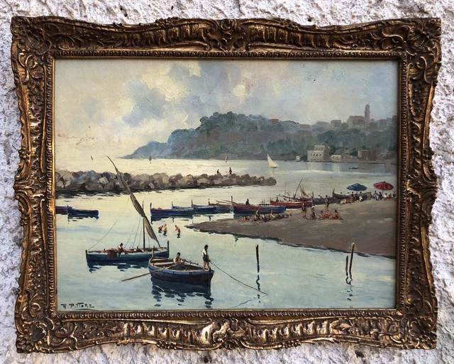 Quadro vintage -Marina- dipinto a olio