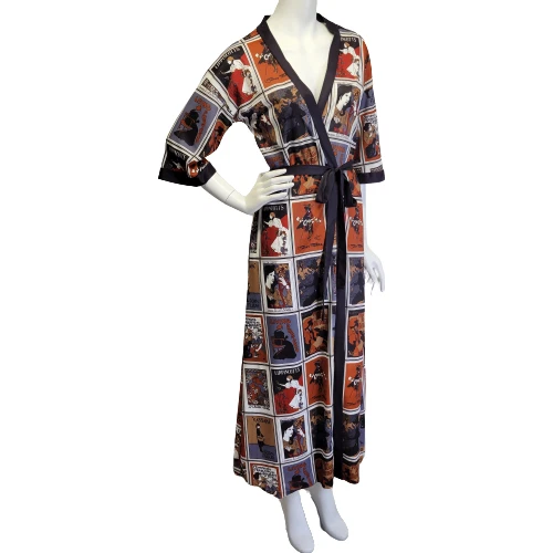 60s/70s St Michael Vintage Advertising Posters Robe Short Sleeve Nouveau S/M