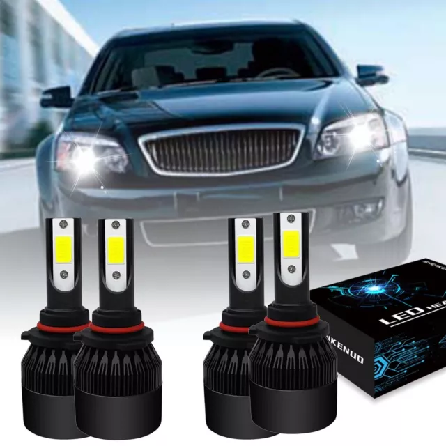 6000K WHITE Front LED Headlight Bulbs For Buick Park Avenue 1991-2005 High & Low