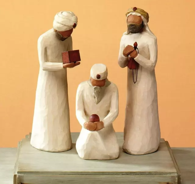 Willow Tree Figurine Three Wisemen Set, Sculpted Hand-Painted Figure