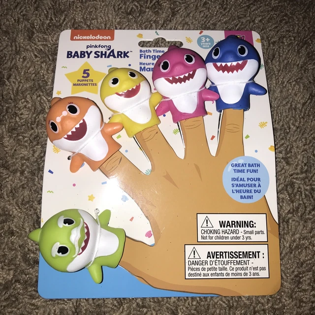 Nickelodeon Pinkfong Baby Shark Bath Time Finger Pupp vrogue.co