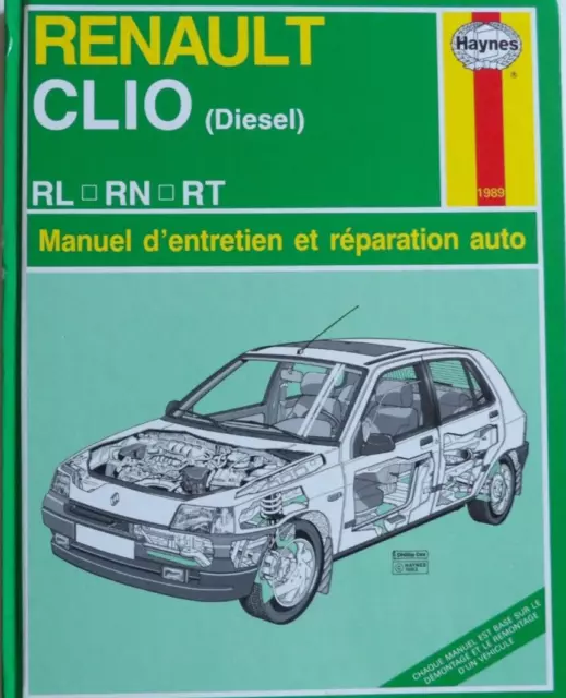 revue technique automobile RTA manuel HAYNES RENAULT CLIO diesel n°1989