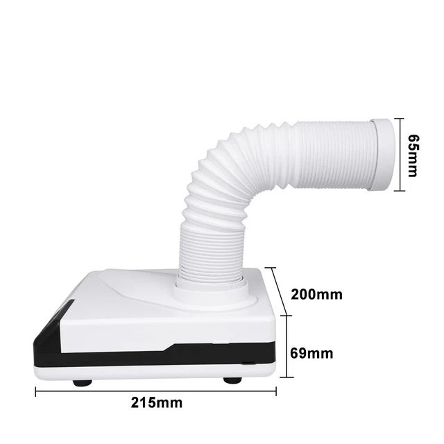 Desktop Dust Collector Extractor Machine Dental Vacuum Cleaner 65W Unit 3LED