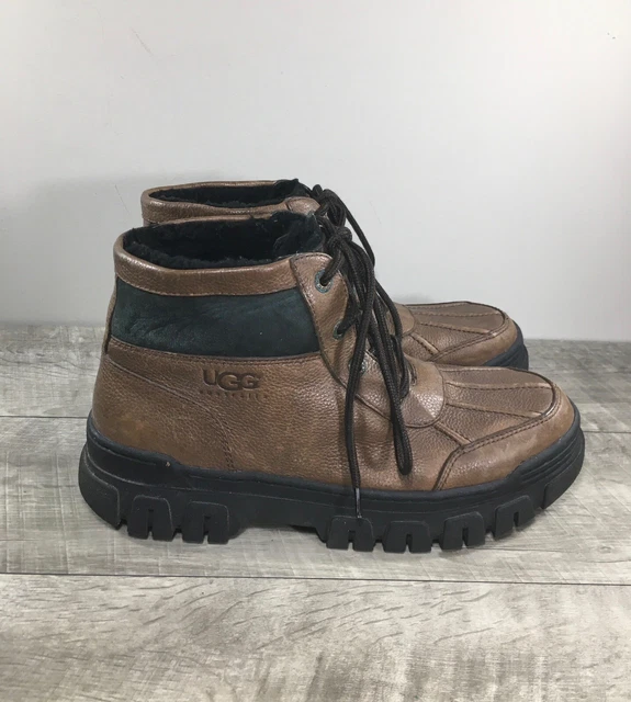 UGG 5170 BUTTE Mens Brown Leather Shearling Lined Work Snow Winter