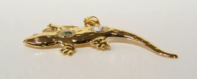 2710 Lézard Lizard 108mm Orig. Swarovski Components Strass Cristal de Plomb Or