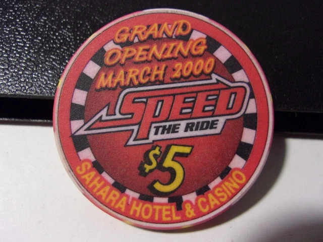 SAHARA HOTEL CASINO $5 hotel casino gaming poker chip - Las Vegas NV