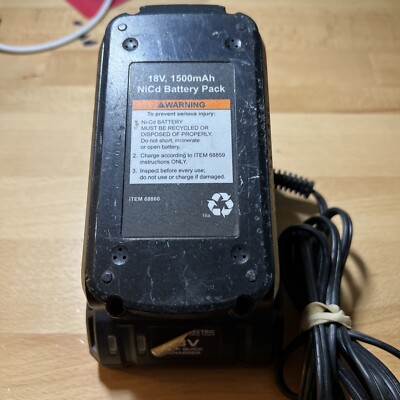 chicago electric power tools 18v battery charger