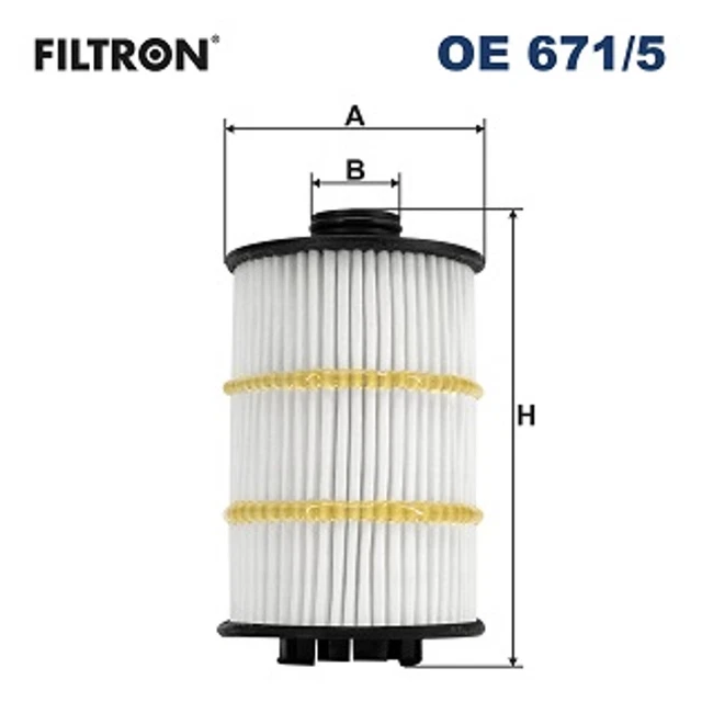 FILTRON ÖLFILTER OE 671/5 Filtereinsatz für AUDI A8 D4 4H2 4H8 4HC 4HL ...