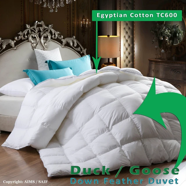 Luxury Duck Feather Down Duvet Quilt 13.5 Tog Deluxe Premium Hotel Quality Soft