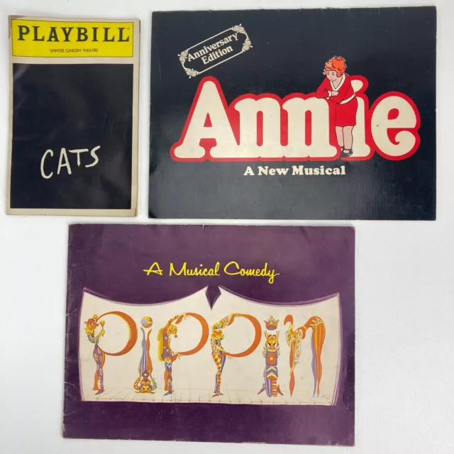 Annie Pippen Cats Vintage 1970s Playbill Theatre Programs Lot 3