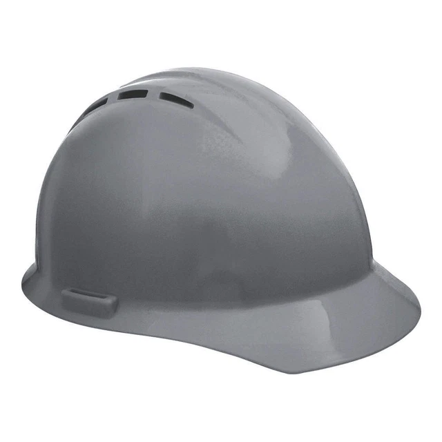 ERB SAFETY 19457 Hard Hat,Type 1, Class C,Ratchet,Gray