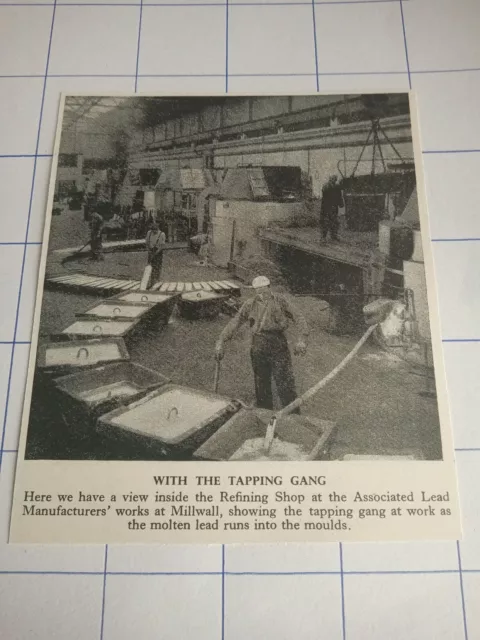 Millwall With the tapping gang refining shop associated lead manufacturers