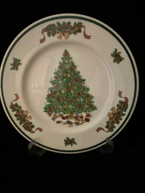 JOHNSON BROTHERS Victorian Christmas Dinner Plate 10 1/4" EXCELLENT